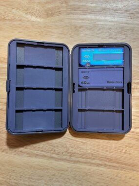 Sony Memory Stick Case With 32MB Sony & 512MB SanDisk Memory Stick Pro MagicGate